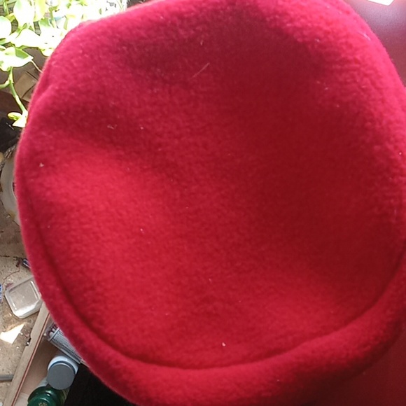 Womans Soft Red Vintage Hat - Picture 2 of 4